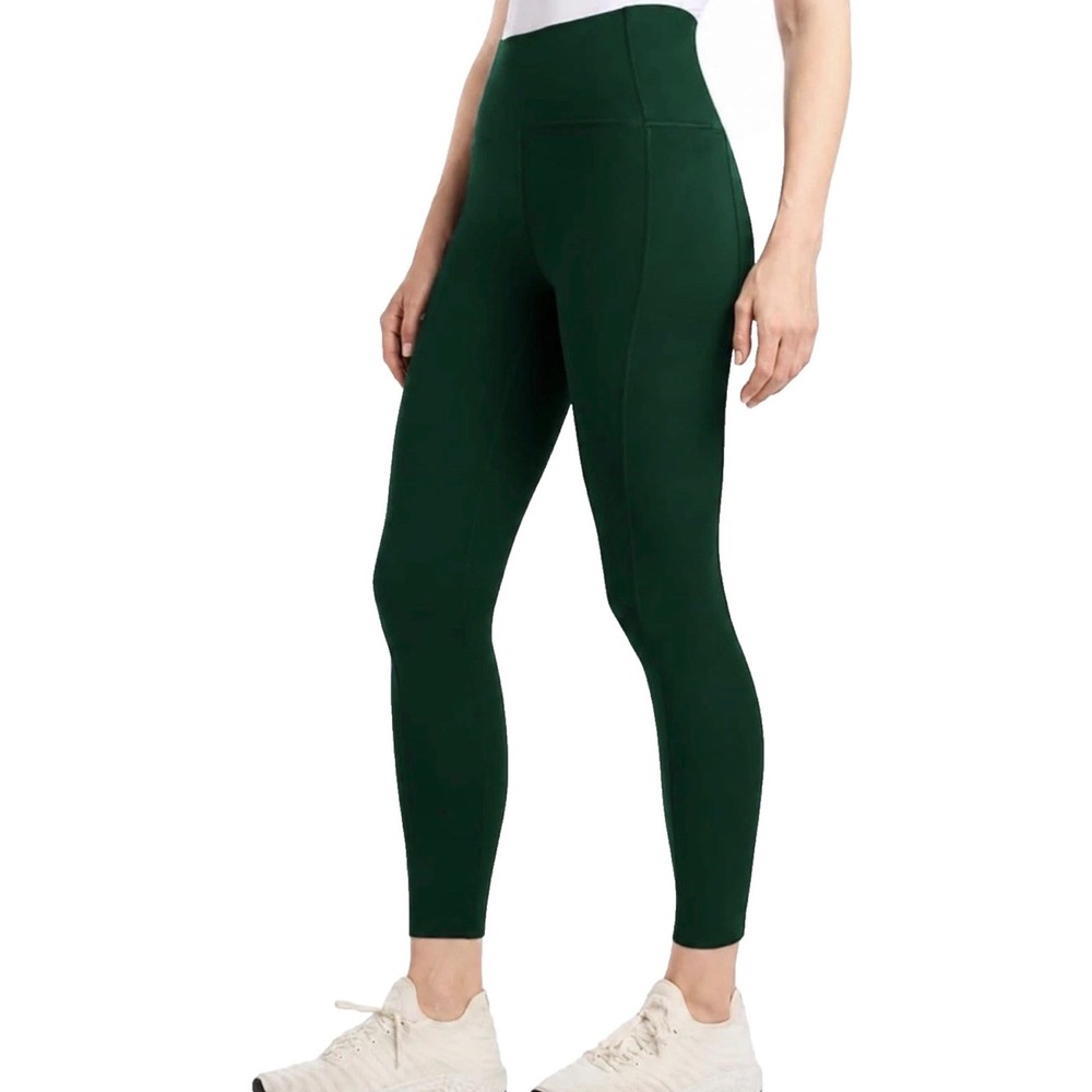 Danskin Womens Streamline Pocket Leggings Dark Emerald Green •XS• Gorpcore Gym